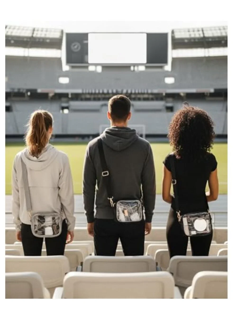 12 Pack Clear Crossbody Bag TPU Transparent Concert Stadium Approved